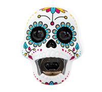 BigMouth Inc. Sugar Skull Bottle Opener - Hilarious Wall Mounted , Fun Home Bar Accessories - Makes a Great Gift Idea,Black