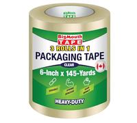 BigMouth Tape - The Big and Wide Tape Company - 150mm x 150m - Available in 5 Sizes, Heavy Duty Clear Packing Tape, Packaging Tape, Parcel Tape, Heavy Duty Tape, Wide Tape