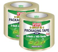 BigMouth Tape - The Big and Wide Tape Company - 75mm x 150m - Available in 5 Sizes - Heavy Duty Packing Tape, Parcel Tape Clear