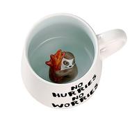 BigNoseDeer Cute Coffee Mug Kawaii Sloth Milk Tea Ceramic Mugs 3D Animal Morning Cup Gift for Hot Chocolate Drink Weddings Birthdays Gifts for Women Father's Day Mother Day Personalised Gifts