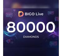 BIGO Live - 80,000 Diamonds Direct Top-Up - GLOBAL