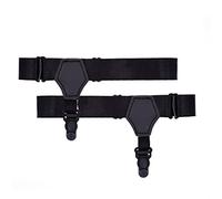 Bigood Men's Adjustable Sock Socks Garters Belt Suspender with Non-slip Clips #E