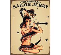 BigOtters The Original Sailor Jerry Pin Ups Metal Advertising Wall Plaque Sign Decor Poster 8X12 Inches