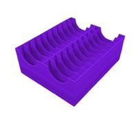 Bigougem Diamond Art Storage Case with 20 Compartments, Slim Organizer for Diamond Paintin g Tools & Accessories, Portable Craft Container Purple