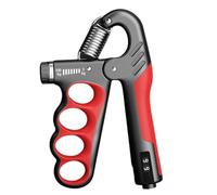 Bigougem Grip Strength Monitor Adjustable Hand Gripper Trainer Mechanical Countable 5-100kg Men Women Forearm Exerciser Muscle Strengthener Developer Fitness Red