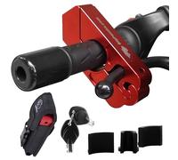 BigPantha #1 Motorbike Lock - A Grip/Throttle/Brake/Handlebar Lock to Secure Your Bike, Scooter, Moped or ATV in Under 5 Seconds! (Red).