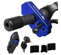 BigPantha Heavy Duty Motorcycle Grip Lock - Secures Bike, Scooter, Moped, or ATV in Under 5 Seconds! - Anti Theft Lock with Free Holster (Blue)