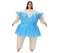 BIGPETS Inflatable Ballet Adult Costumes,Men and Women Halloween Cosplay Costumes,Sumo Wrestler Funny Blow up Suit