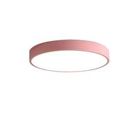 BigPinwheel Minimalist LED Colorful Macaron Ceiling Light, Nordic Modern Style Flush Mount Creative Ceiling lamp, 3 Color temperatures, Bedroom, Bathroom, Dining Room, Living Room (Pink, 40cm)