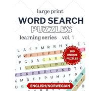 BigPuzzleCompany - Large Print Word Search Puzzle - Learning Series - English/Norwegian, Volume 1