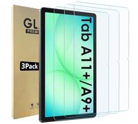 Bigqin 3 Pack Screen Protector Compatible with Samsung Galaxy Tab A11 Plus 11 inch 2025/ A9 Plus 11" 2023 SM-X210/X215/X216, Tempered Glass Film HD Clear Scratch-Resistant, Support Pencil and Face ID