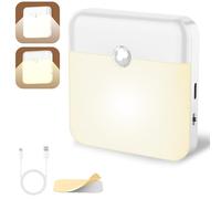 Bigqin Motion Sensor Light Indoor, LED Night Light Warm/Cool White, Stick on Light with Magnetic Strip for Cupboard, Wardrobe, Shelf, Toilet, Kitchen, and Bedroom. [1 Pack]