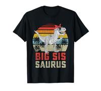 Bigsissaurus T Rex Dinosaur Big Sis Saurus Sister Family T-Shirt