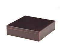 BigSmoke Cigar Humidor with Wooden lid and Cedar Wood Veneer, humidifier, Hygrometer and partition - Beautiful Cigar Box for Beginners and Cigar Lovers - for 30 Cigars - Brown