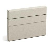 Bigso Box of Sweden A4 Folder with Elastic Strap - Fibreboard and Paper File Folder - Spacious Folder Organiser for Documents, Files, Letters etc. - Beige