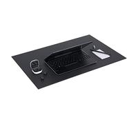 Bigso Box of Sweden Annie Desk Pad - Elegant Fibreboard and Paper Desk Table Protector - Protective Mouse Mat for The Desk Surface - Dark Grey