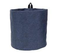 Bigso Box of Sweden Soft Hang Around Hanging Storage Basket for Organizing Everyday Necessities - Collapsible Wall Hanging Storage Basket for Closets - 8.7in x 8.7in - Large - Blue