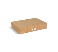BIGSO SVERKER A3 Document Box - Storage Box with Lid and Handle - Desk Tray for Documents, Sketches & Documents - Archive Box Made of Recycled Fibreboard and Paper - Cork