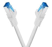 BIGtec Ethernet Cable 1,5m Internet Cable CAT 7 white - 2 pieces - High Speed double shielded S/FTP RJ45 LAN compatible Gaming PC Laptop Computer Playstation 5 PS5 PS4 Xbox Smart TV Box NAS Switch