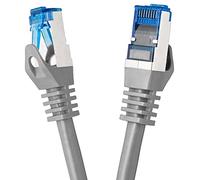 BIGtec Ethernet Cable 1m Internet Cable CAT 7 grey High Speed double shielded S/FTP RJ45 LAN compatible Gaming PC Laptop Computer Playstation 5 PS5 PS4 Xbox Smart TV Box NAS Network Switch