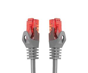 BIGtec Network Cable Gigabit Ethernet 2 x RJ45, Cat. 5e, Twisted Pair UTP, 1000 Mbit/s, Ideal for Switches DSL Connections Patch Panels Routers, Modems, WAP 3 m - Grey