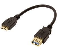 BIGtec OTG Adapter 0.2m Cable USB For Smartphone-Tablet-Micro Stecker 9-pin plug