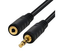 BIGtec Stereo jack extension jack cable, socket stereo cable 10m