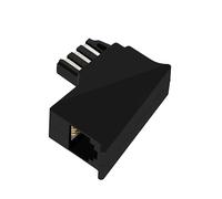 BIGtec TAE RJ11 Adapter TAE-F Male to RJ11 Female 6P4C Cable Adapter Modular Adapter Telephone Cable Telephone Socket Router