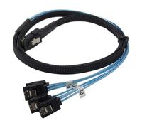 BIGTEDDY Mini SAS 36P SFF-8087 To 4 SATA Target Hard Disk Connector Data Cable UK Stock