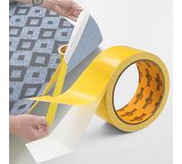 BIGTEETH Carpet Tape 50mm x 10m - Heavy Duty Double Sided Rug Tape for Carpet and Rug, Strong Anti-Slip Adhesive Rug Gripper for Hardwood Floors, Laminate, Vinyl, Tile, Runners