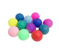 BigTree 12 Pack Coloured Table Tennis Balls Ping Pong Balls 40mm Plastic Halloween Christmas Decorations for Cat Dog Craft Party School Family Games Beginner Adult