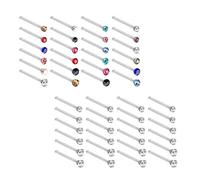 BigTree 60 Pack Nose Studs Stainless Steel Screw 20G Nose Rings Zirconia Piercing Pin Crystal Nose Bars Straight Body Jewelry Nose Bone Ball End Multicolor Gife Package for Women Mother Girls