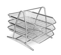 BigTree Mesh Letter Tray 3 Tier Desk Letter Filing Trays Holder A4 Document Paper Wire Mesh Storage Organiser