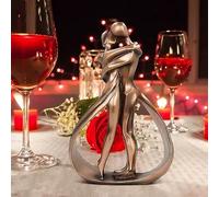 BigTree Wedding Engagement Anniversary Couple Figurines Gift for Wife Parents Him and Her Resin Couple Sculpture Romantic for Valentine's Day