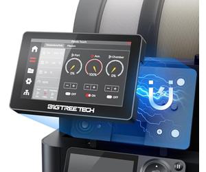 BIGTREETECH Panda Touch, Compatible with Bambu-lab P1S/P1P/X1C/A1/A1 Mini 3D Printers, Touch Screen Upgrade Kit, Support AMS and Multi-Printers Management, Please Check Firmware Compatibility First