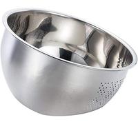 BigTron Rice Washing Bowl, Willdo 304 Stainless Steel Colander Professional 3-In-1 Kitchen Integrated Strainer for Vegetables, Fruit & Rice