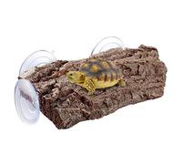 BigTron Turtle Platform, Floating Turtle Pier Rectangular Terrapin Dock PU Foam Aquarium Float Decoration Bask Terrace Climb Brazilian Tortoise (22 * 13 * 4cm(Brown))
