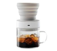 BigTron Water-Driven Coffee Maker - Iced Coffee, Cold Brew, 4-Minute Brewing, Pneumatic Extraction, Compact, USB Rechargeable (350ML)