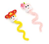 BIGULA 2 Pcs Twisting Stick Pipe Cleaners Handmade Craft Supplies Bend Stick Snake Ornaments Twisting Rod Kids Toy