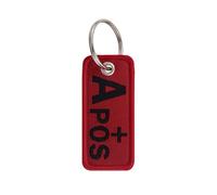 BIGULA Blood Type Embroidered Keychain Pendant Fashionable Accessory for Bags and Backpacks Handmade Student Key Decoration