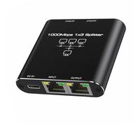 BIGULA Efficient Networking Solution 3 Way Splitter Supports 1000Mbps Speed For Gamers And Teleworkers