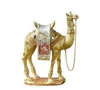 BIGULA Exotic Camels Figurine Middle Eastern Ornament Gold Animal Statue For Personalizing Interior Designs And Art Collections Camels Statue