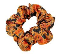 BIGULA Halloween Scrunchies Pumpkin Hair Scrunchies Hair Ties Soft Elastic Hair Bands Hair Scrunchy Ties Hair Accessories