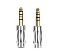 BIGULA HiFi Balanced Earphone Connector 2Pcs Wearproof 4.4mm Headset Plug 5Pole Stereo Plug Video Accessories Adapter