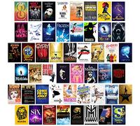 BigVivi 50Pcs Musical Theatre Wall Collage Kit, Art Posters Indie Room Decor, Aesthetic Picture for Wall Decoration, Dorm Photo Display for VSCO Girls Boys, Aesthetic Photo Decor for Music Lovers