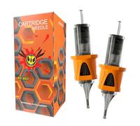 BIGWASP Energy Tattoo Cartridge Needles 50pcs Assorted Finger Ledge Tattoo Needle Round Shader 0.35mm Mixed #12 Standard RS (3RS 5RS 7RS 9RS 11RS) for Rotary Tattoo Machine