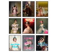 BigWig Prints Maximalist Wall Decor - Renaissance-Inspired Altered Art Prints, Eclectic Grunge Wall Art, Maximalist Home Decor, Modern Renaissance Artwork - Unframed Set of 9 (8x10)