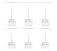 Bigxin 6 Pieces Earring Display Holder, Acrylic Earring Holder Stand Clear Earring Display T Bar Stand Earring Display Rack for Earring Jewellery Holder (2 Sizes)