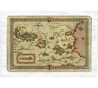 BIGYAK Legend Narnia Treasure Map Tin Metal Sign Bedroom Wall Art Metal Sign Indoor Outdoor Decoration Sign 8x12 inch