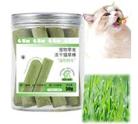 BigyQiu 10PCS Cat Teething Sticks for Indoor Cats - Natural Grass Catnip Sticks for Dental Care & Hairball Removal